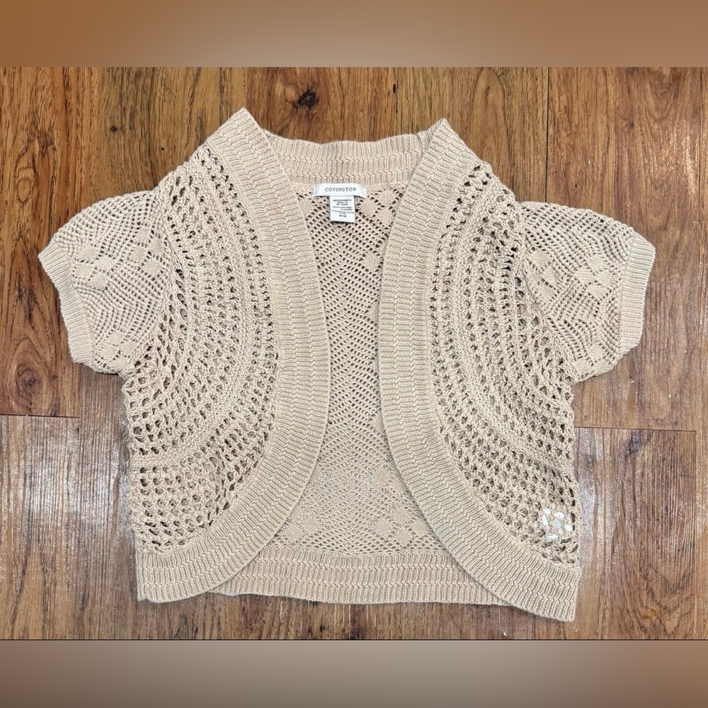 Brand, Covington, Brown, Women’s, 100 % Cotton, Cardigan, Size Medium